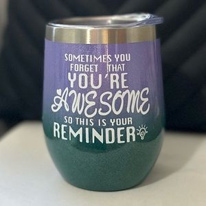Inspirational Wine Tumbler Gift Idea- you are awesome!